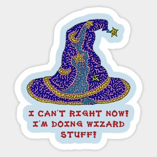 Doing Wizard Stuff Sticker